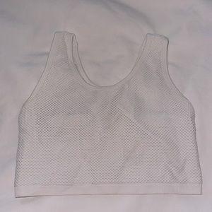 women’s white aerie bra/tank